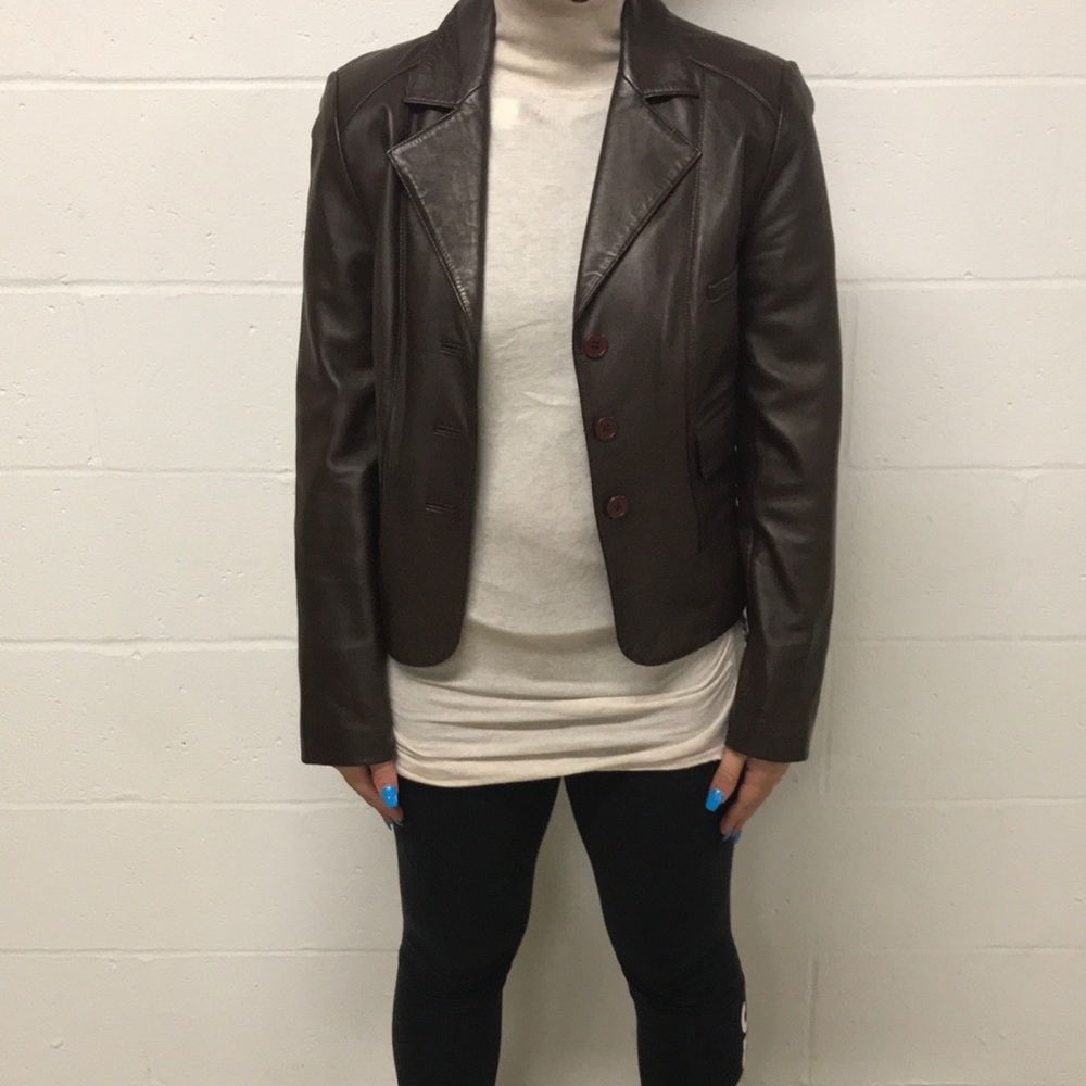 Brown Leather Jacket!!